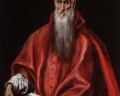 埃尔格列柯 - Saint Jerome as a Cardinal